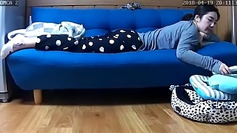 Korean Webcam Girl Caught Masturbating In Compromising Position