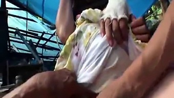 A Pregnant Japanese Woman Is Fucked By A Homeless Man