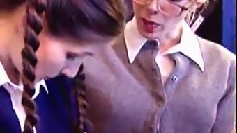 Old And Young Lesbians In Hot Threesome