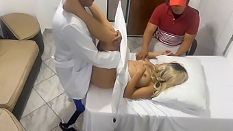 My Wife Gets Examined By A Gynecologist, But I Find Him Seducing Her Next To Me And She Enjoys It