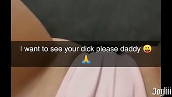 Stoute Snaps Verzenden Naar De Vader Van Mijn Vriend Op Snapchat Tot Een Orgasme - Joyliii