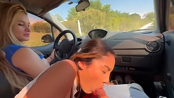 Tiga Gadis Memuaskan Saya Di Mobil Mereka Dan Mengakhiri Dengan Blowjob Deepthroating